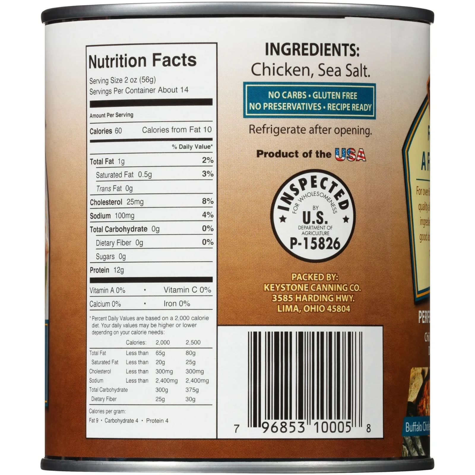 Keystone All Natural Chicken, 28 oz Can (2 Pack)