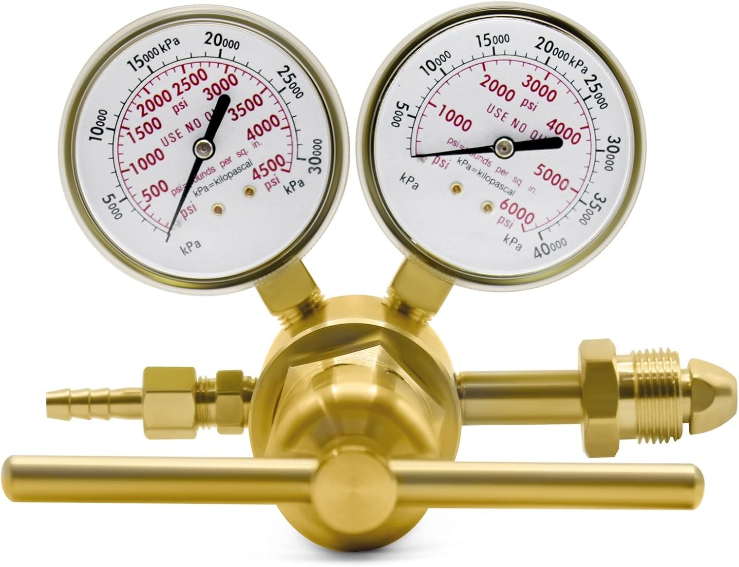 High Pressure Nitrogen Regulator, High Pressure Piston Regulator for Inert Ga...