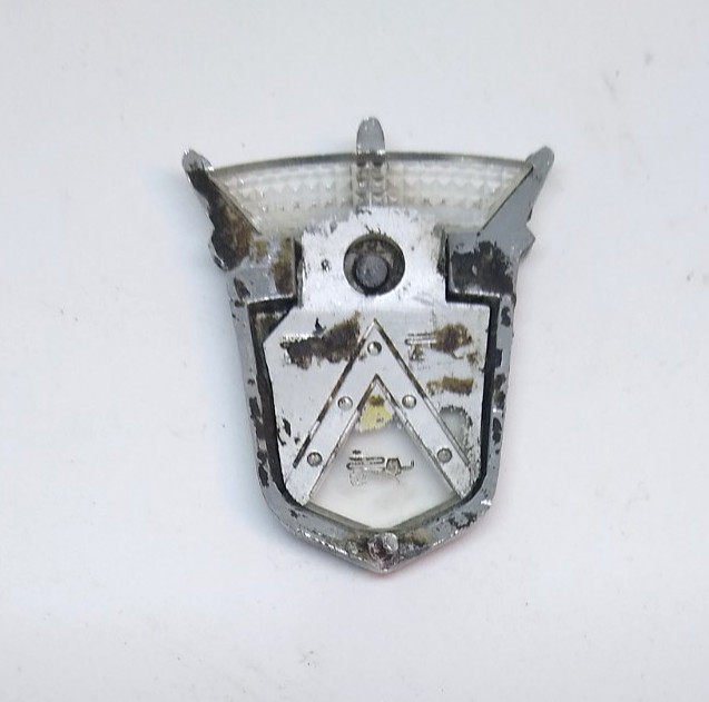 1950’s Ford Fairlane Small Car Emblem Needs Paint Repair 1-7/8" L x 1-3/4" W