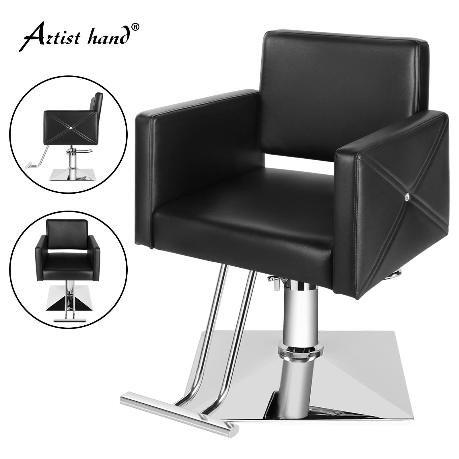 Artist Hand Hydraulic Barber Chair Salon Hair Styling BeautySpa ShampooEquipment