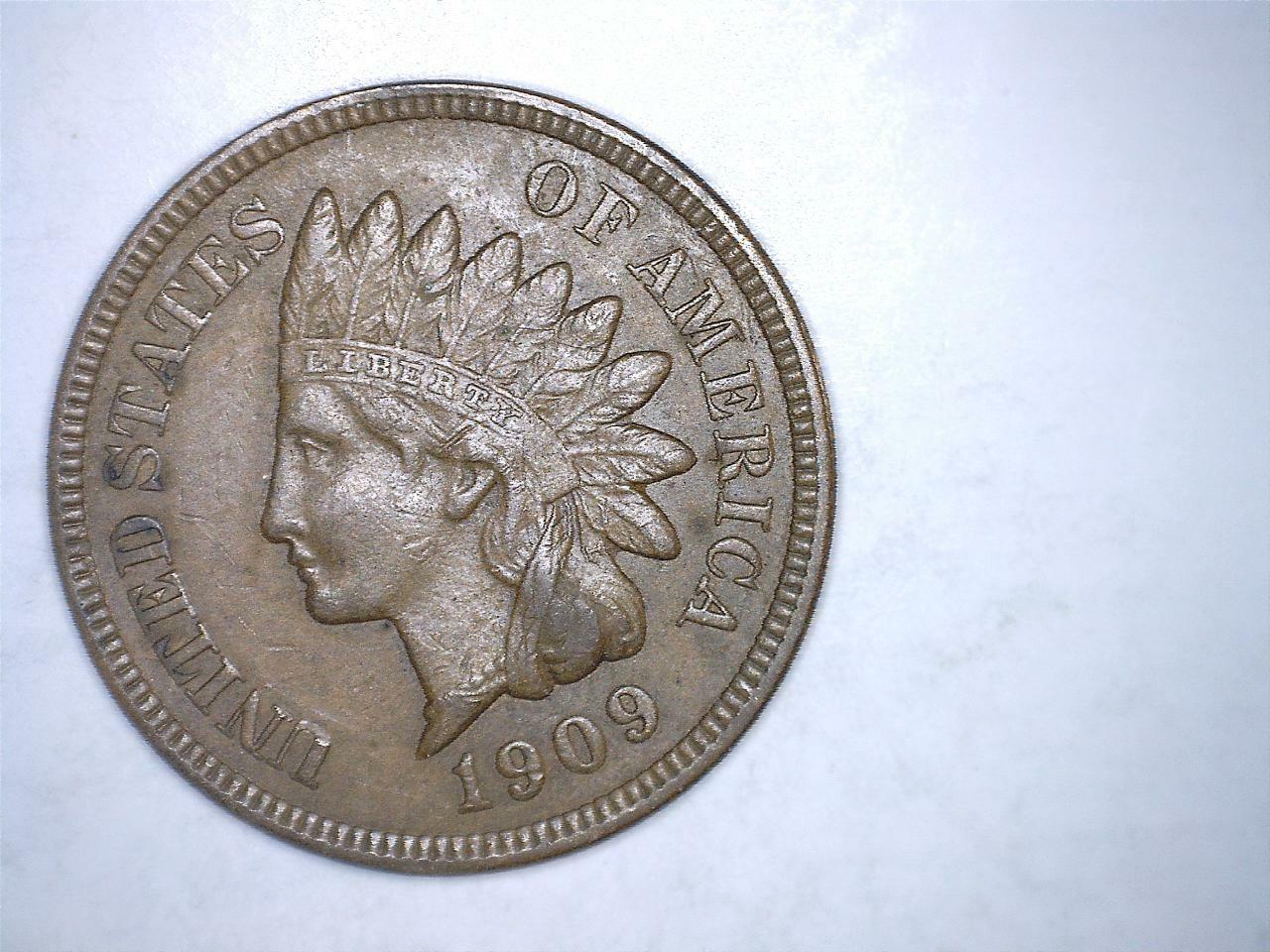 1909 Indian Head Cent Extra Fine