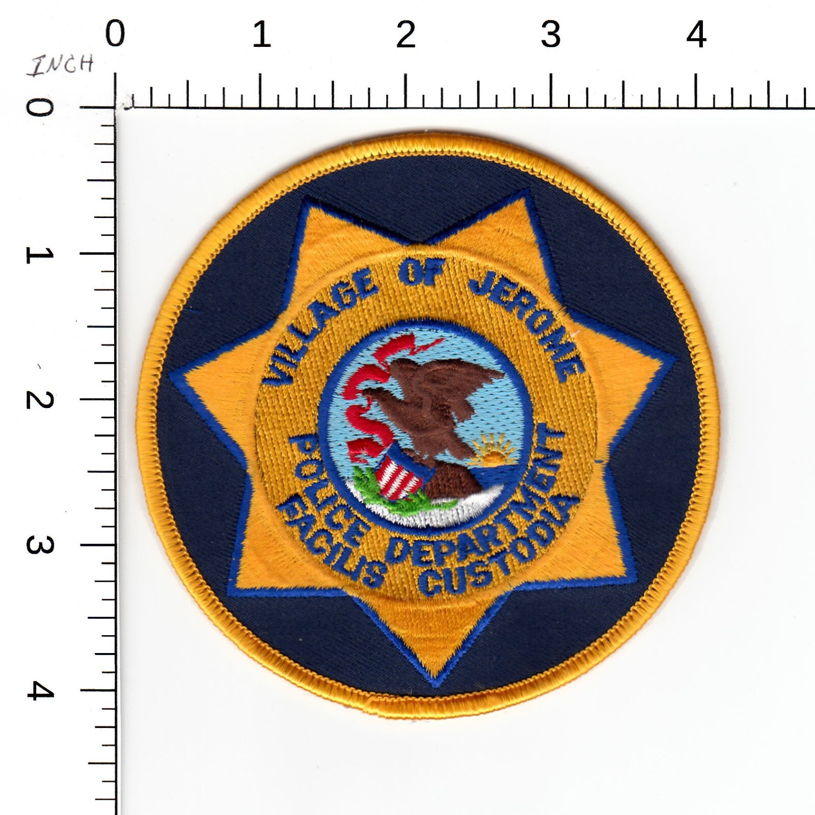 VILLAGE OF JEROME ILLINOIS POLICE DEPARTMENT COLLECTIBLE PATCH