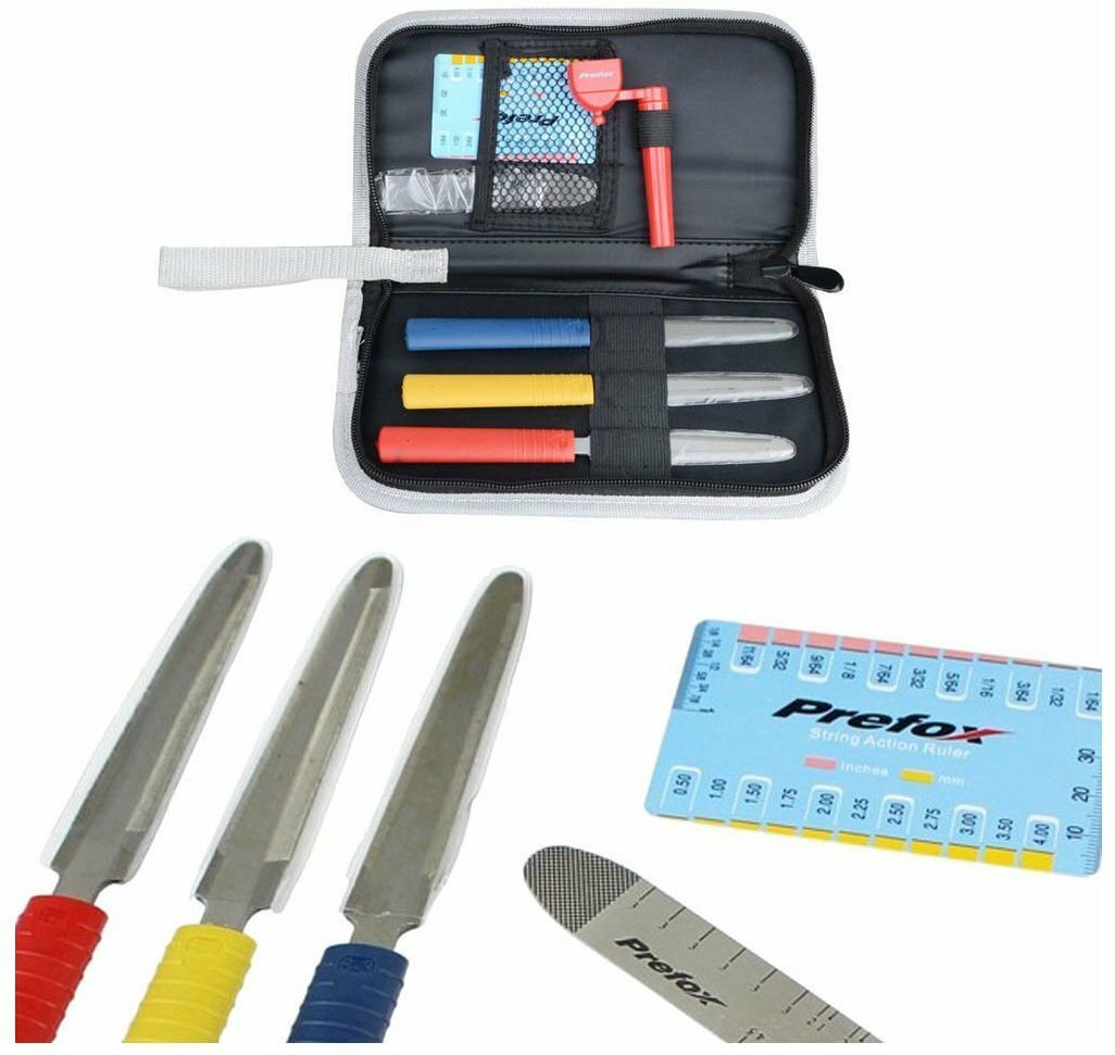 New 1X Packet Guitar Luthier Tools Kit Nut Files Stainless Steel Ruler & Winder