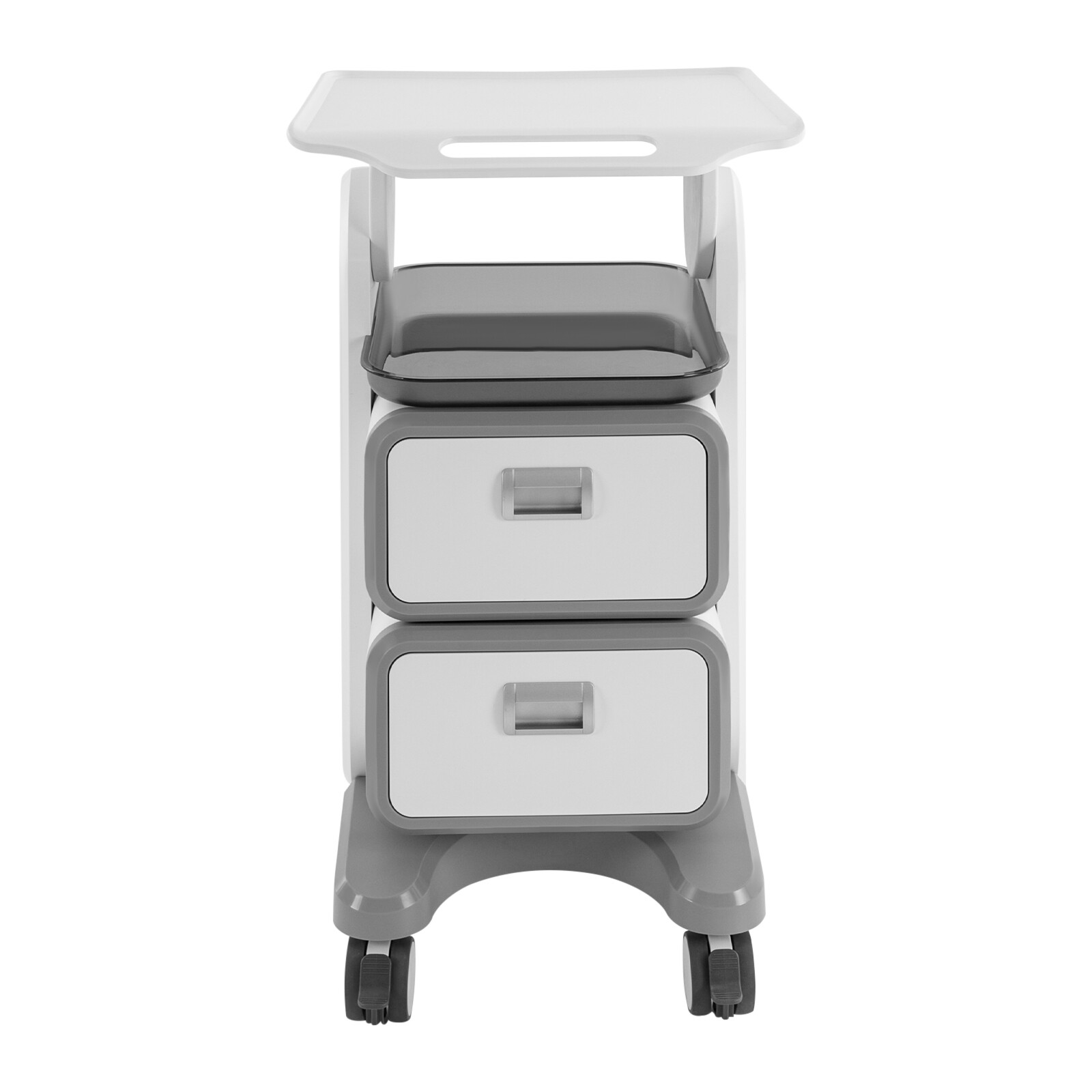 Dental Cabinet Mobile Cart 2 Drawers Stainless Steel Storage Cabinet with wheels
