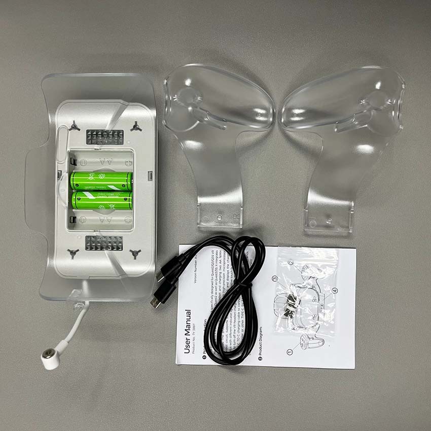 VR Headset LED Charging Dock Charger for Meta Quest 2/3/3S VR Controller Stand