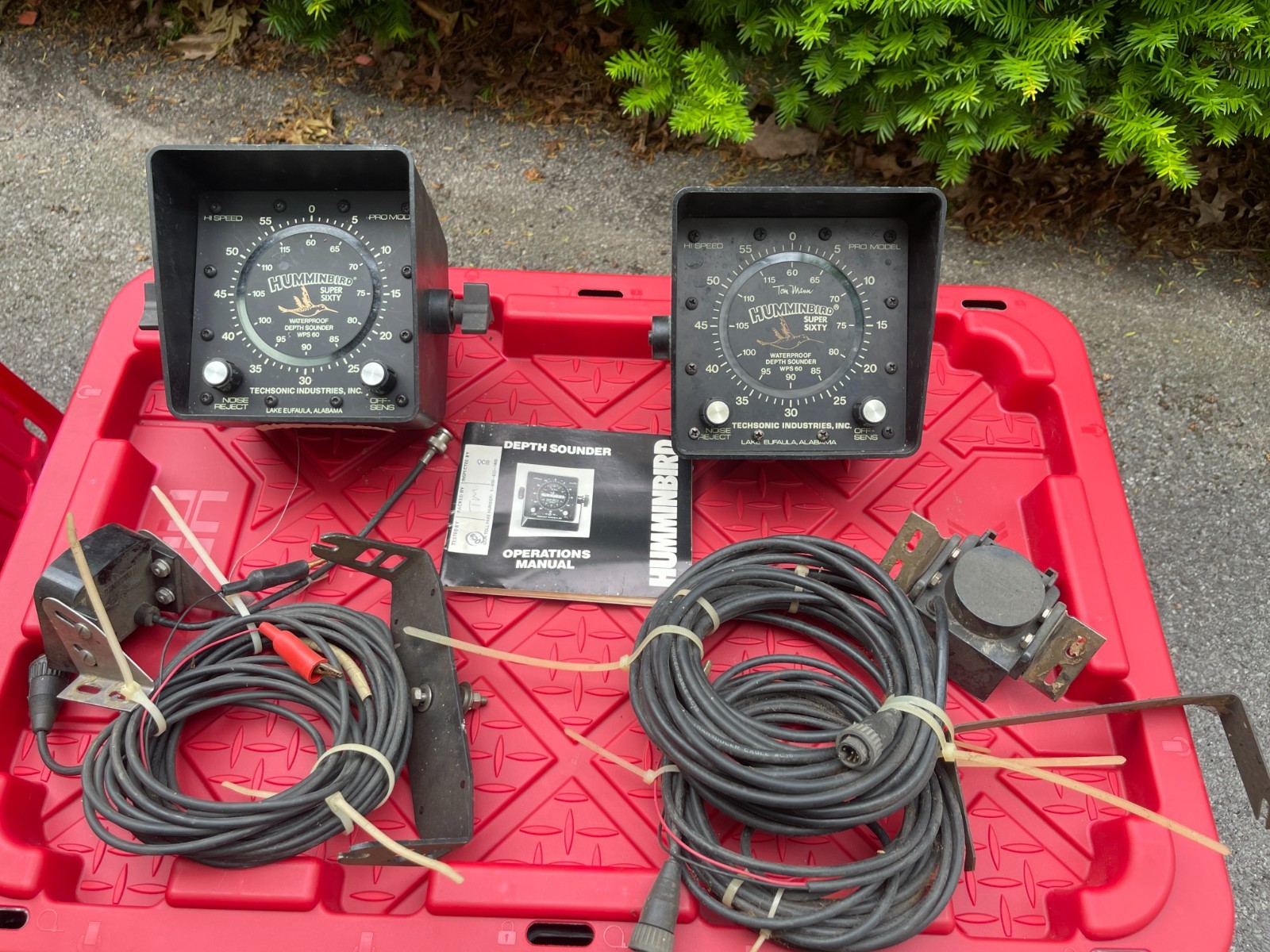 Vintage Hummingbird Super Sixty Depth Sounder Hi Speed Pro Model LOT UNTESTED