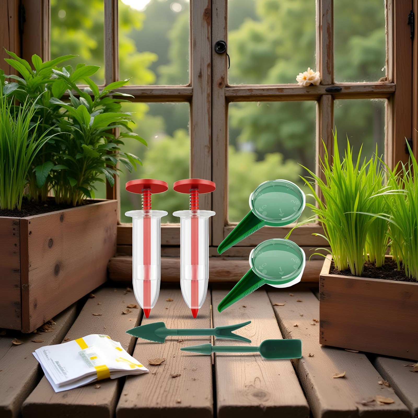 6Pcs Mini Sowing Seed Dispenser, Planter Tool, Handheld Planter, 1