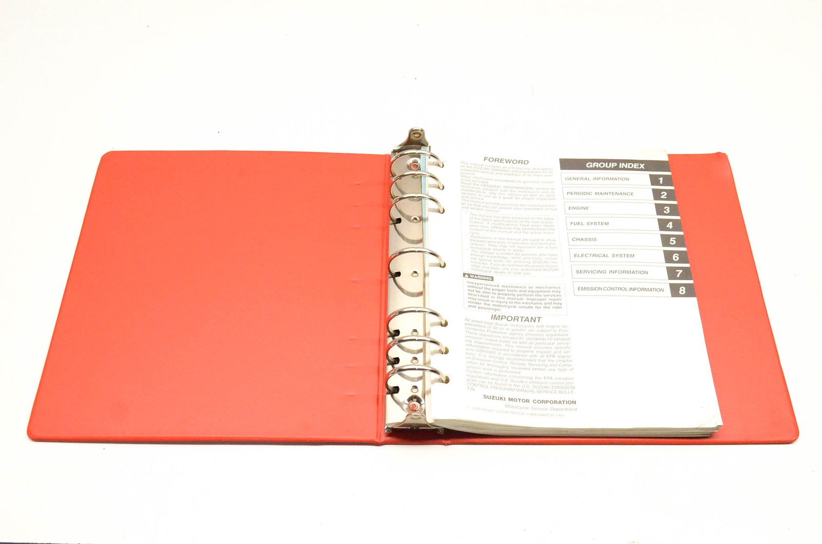 OEM Suzuki 99935-01841 GSF600SY Service Manual