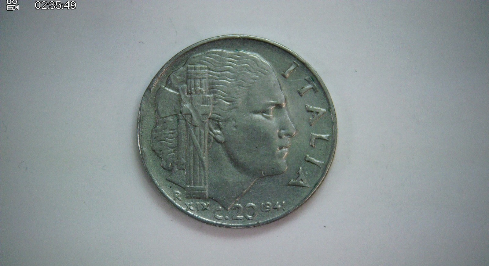 Italy 1941 20 Centesimi Vittorio Emanuele III (Impero) 20 Centesimi Coin