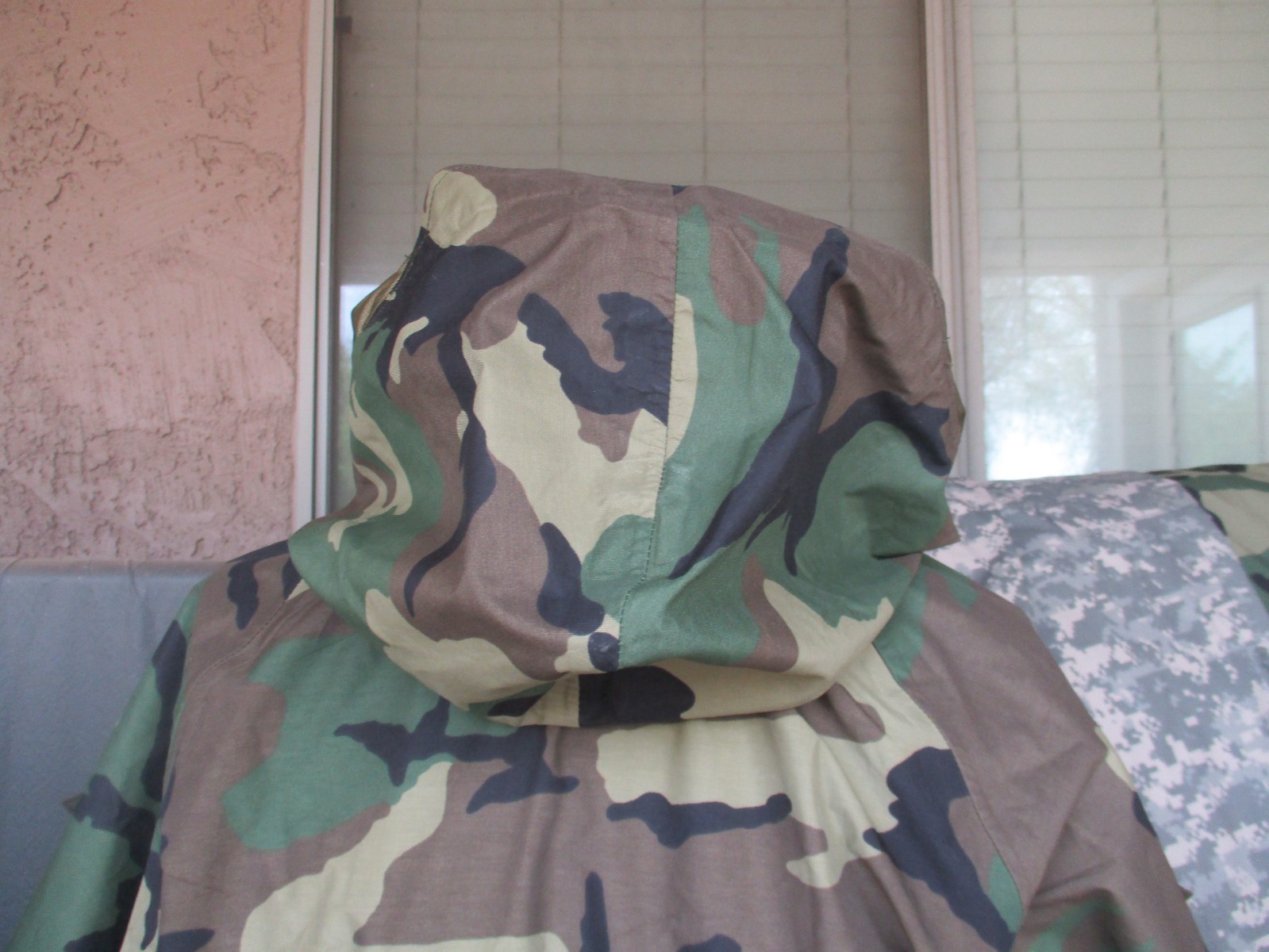 USMC 2nd Pattern Woodland BDU Gore Tex Rain Jacket, ECWCS Parka, MEDIUM LONG