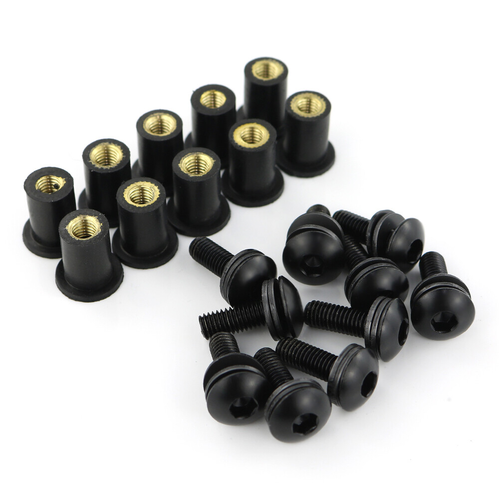 Steel Windscreen Bolts Screws Aftermarket Fit For Yamaha FJR1300 01-18 FZ1 01-15