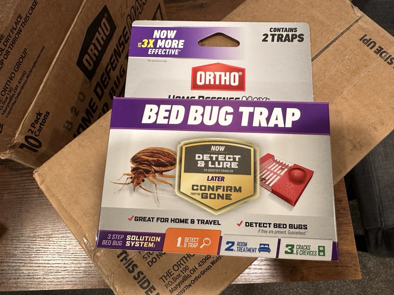 Ortho 2-Pack Home Defense Max Bed Bug Traps - Case Of 10 Packs - FREE SHIP!