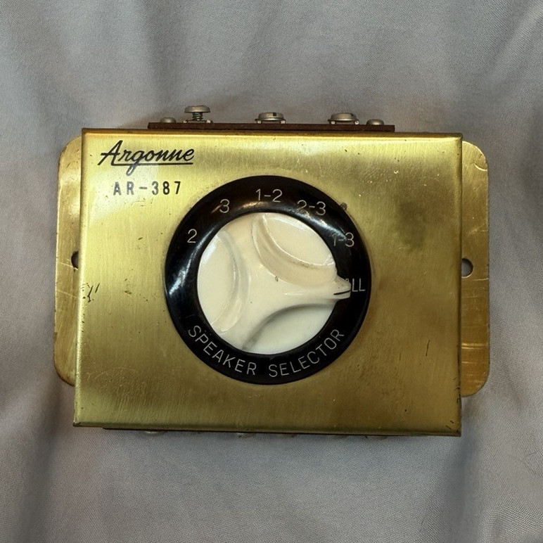 Vintage Argonne AR-387 Speaker Selector Switch 3 Speaker Stereo Audio Japan
