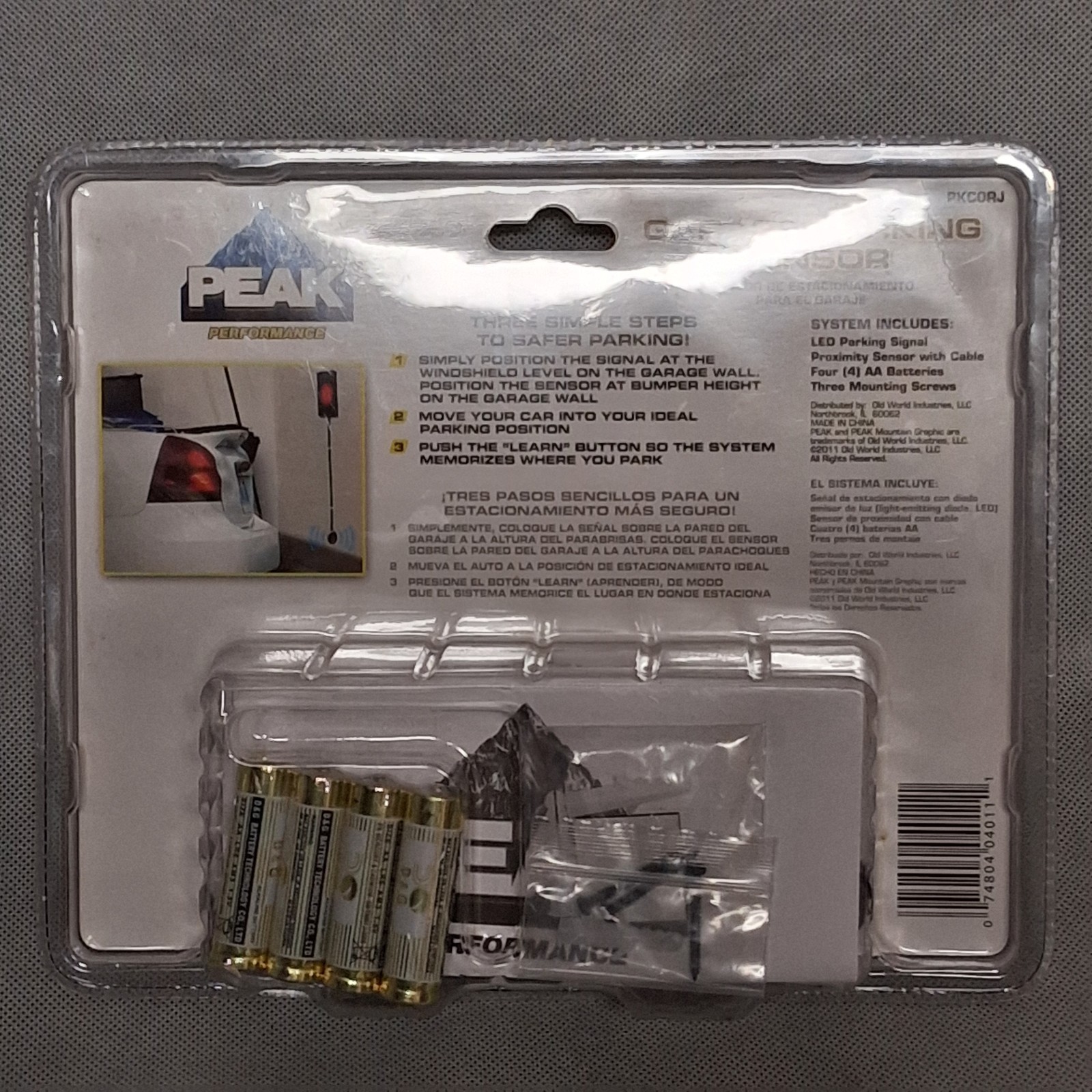 Peak Garage Parking Sensor Kit New In Pkg Sensor Batteries Instructions Hardware