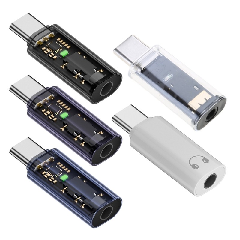 Plugs and Play Type C To 3.5mm Headphone Cable Converter for Clear Sound Quality