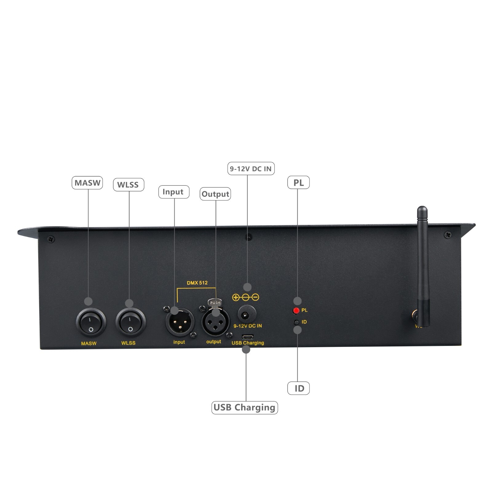 Wireless Mini 192CH DMX Controller Par Light Simple Operate Lighting Console