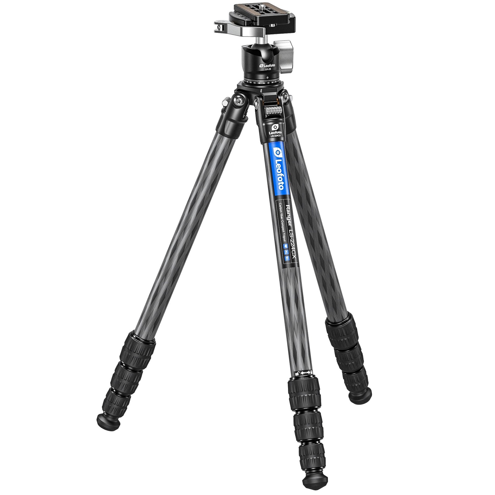 Leofoto LS-224C X Version Ranger Series Tripod + Ballhead Set LS-224CX+LH-25LR