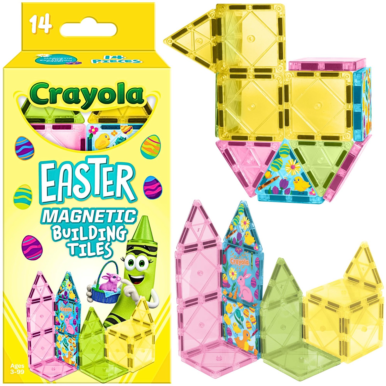 CreateOn Crayola Easter Magentic Tile Set - STEM & Montessori Building & Educati