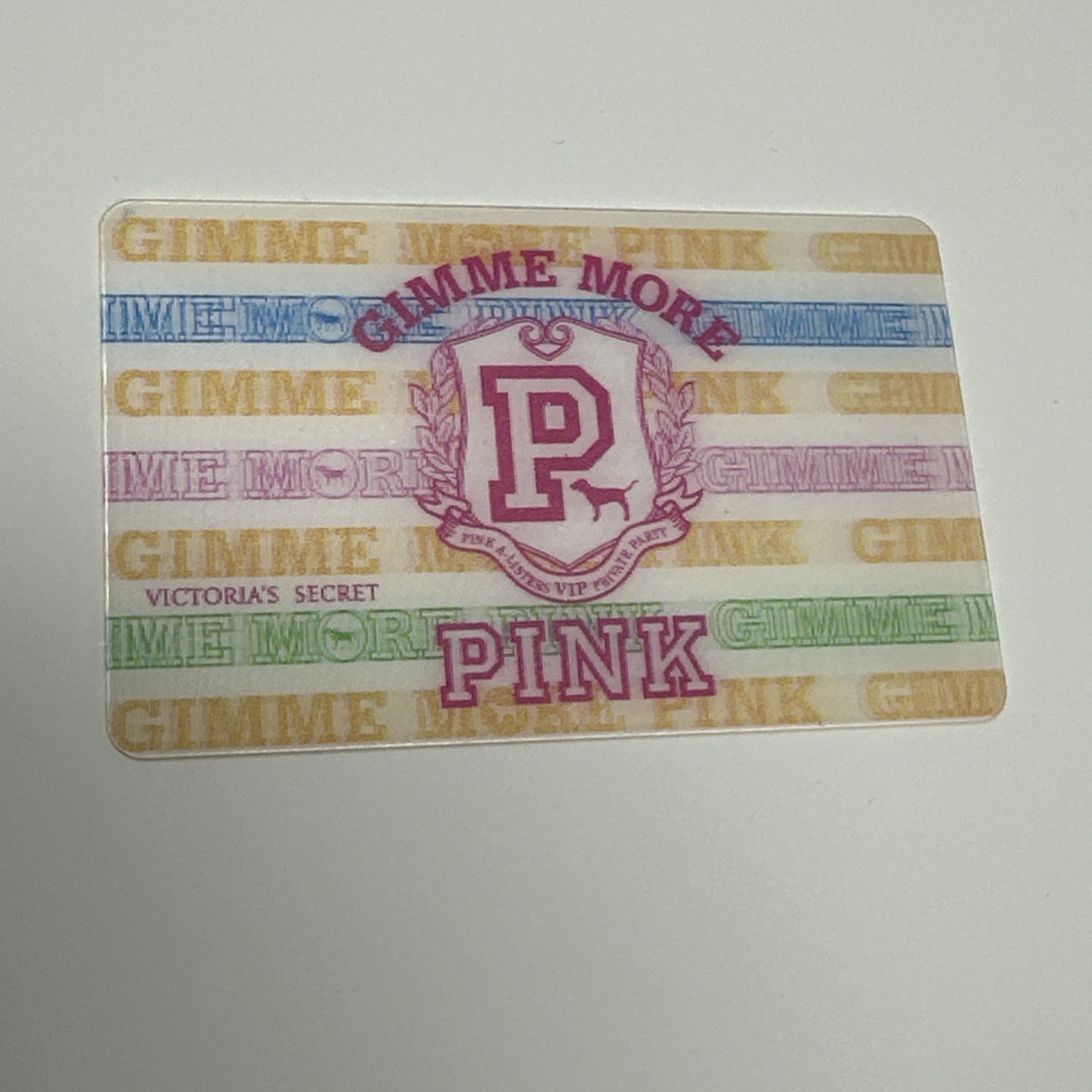 RARE VICTORIA SECRET PINK COLLECTIBLE CARD Lenticular GIMME MORE Victoria's Dog