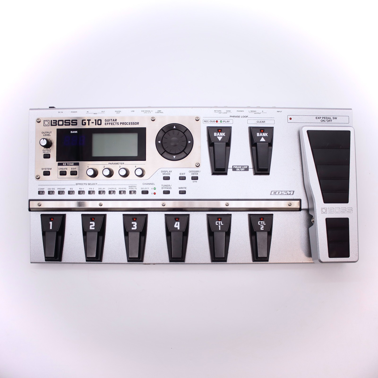BOSS GT-10 Guitar Effects Processor With Power Supply Multi Effect Pedal AX05765