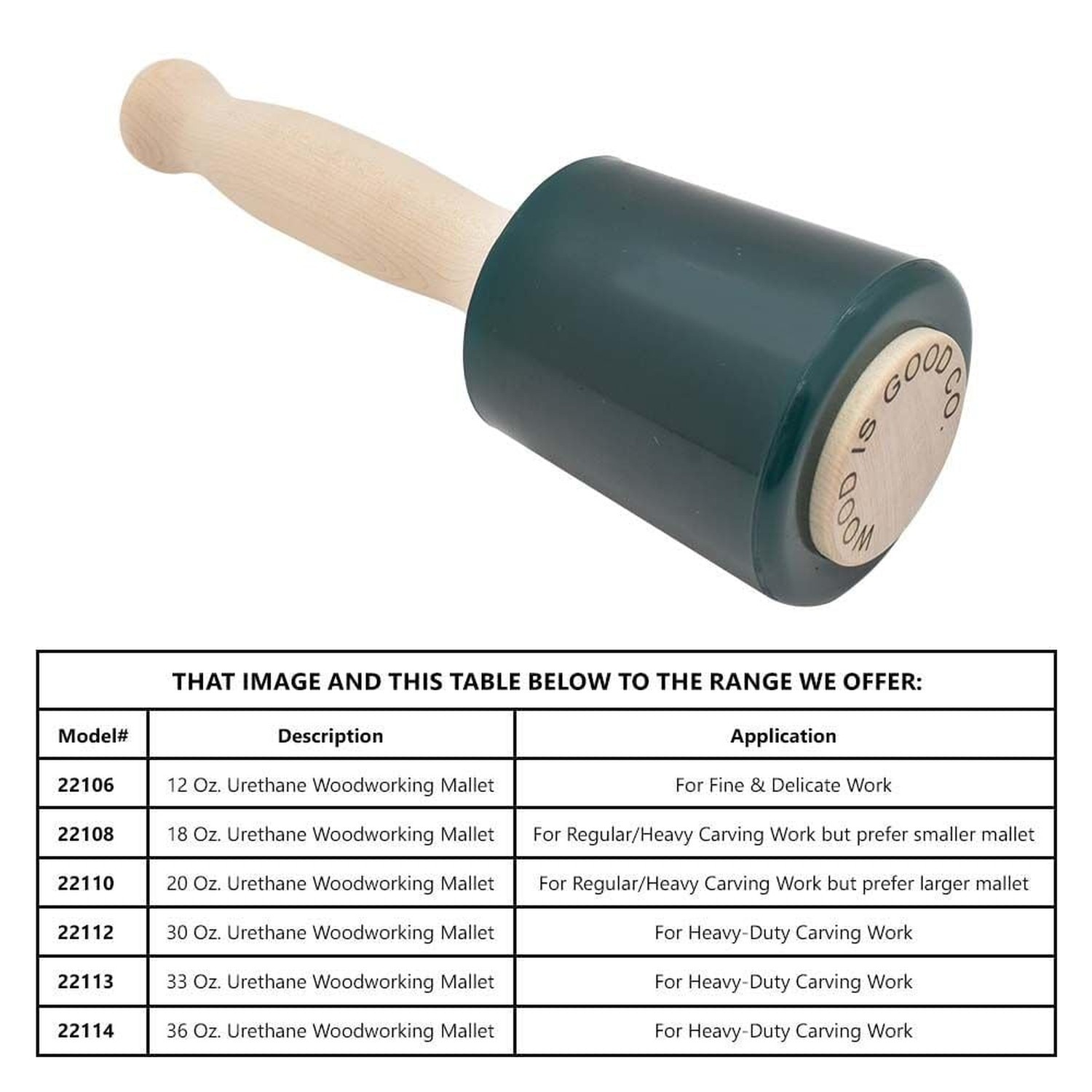 WD201 Mallet, 20-Ounce