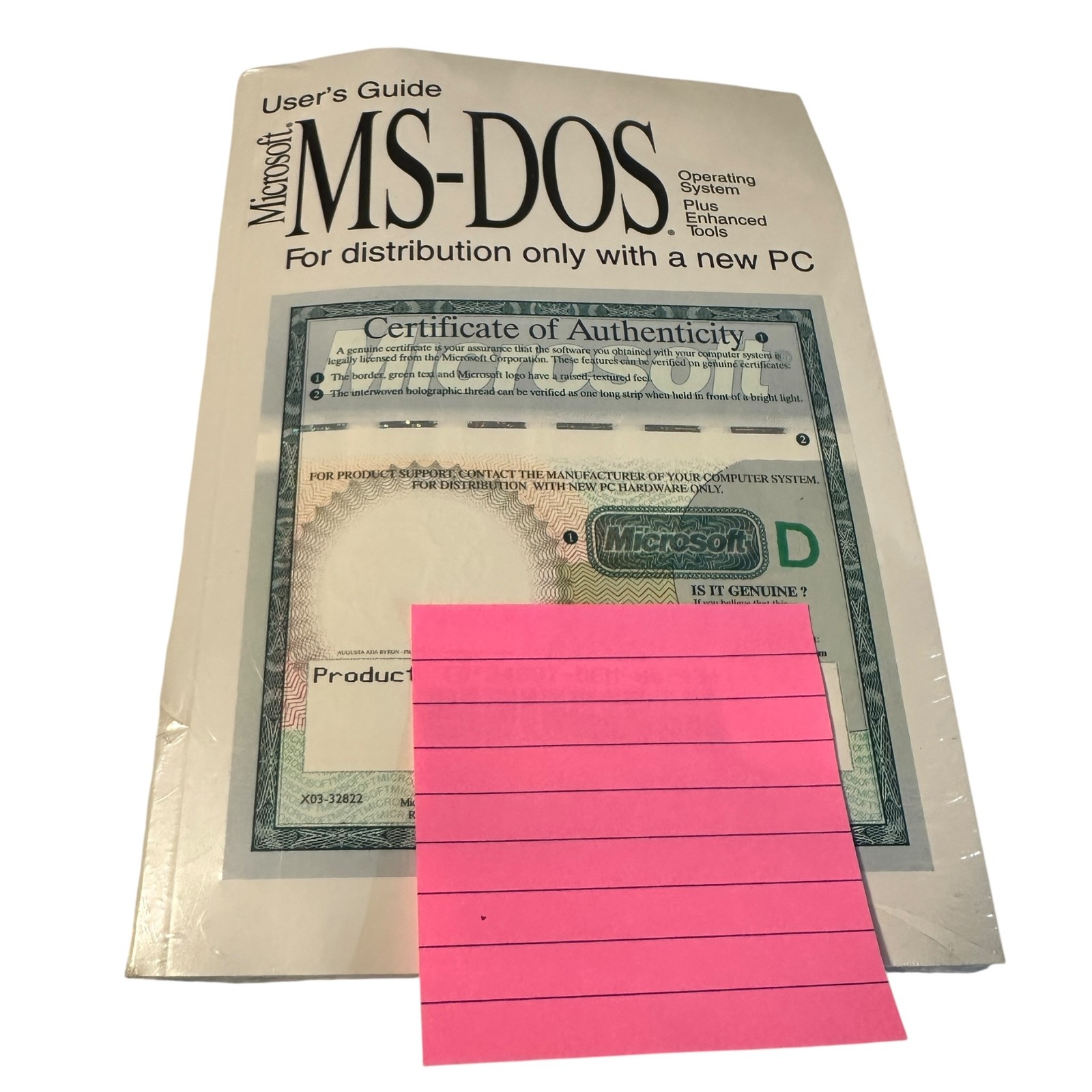 Microsoft MS-DOS 6.22 Operating System 3.5" Floppies 000-38787 NEW SEALED