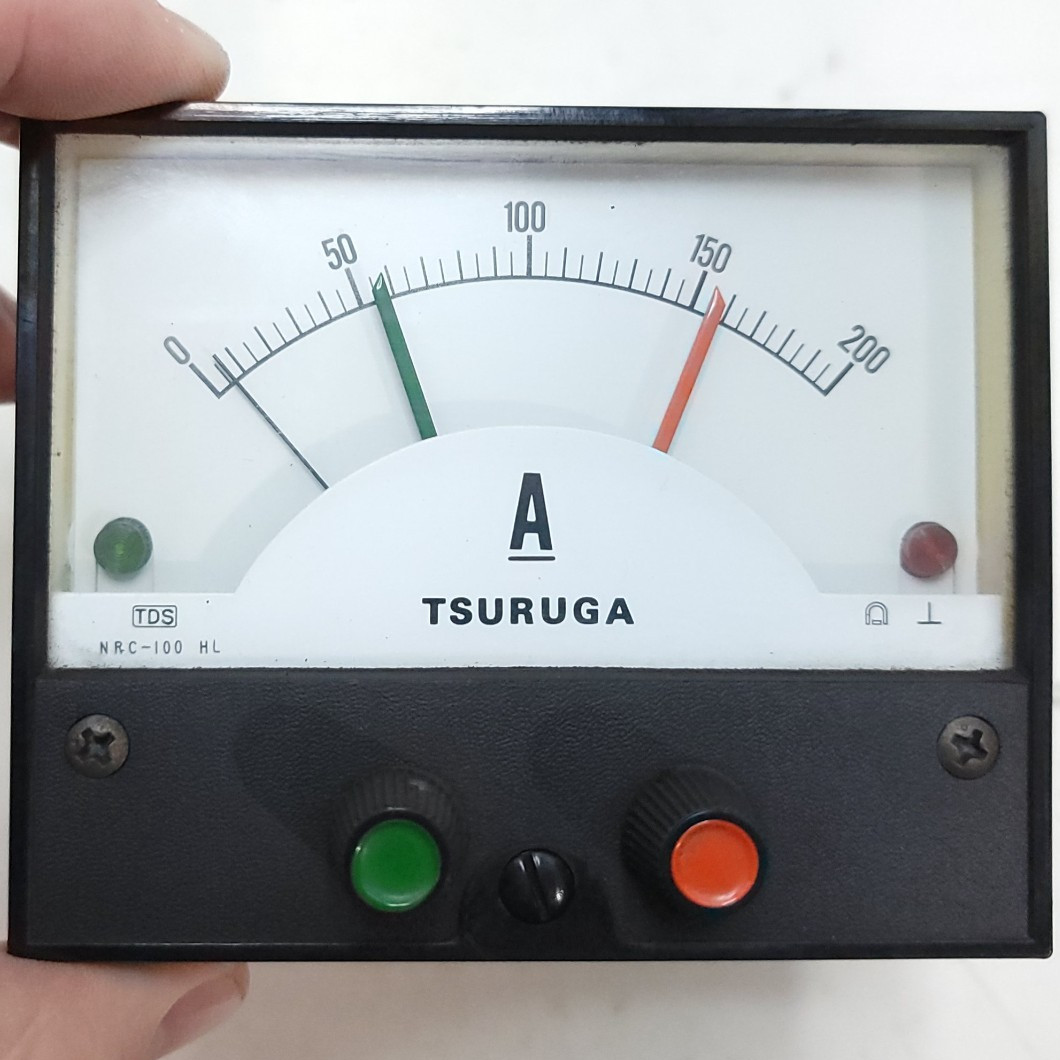 Tsuruga NRC-100HL 0-200A Ammeter *broken screw*