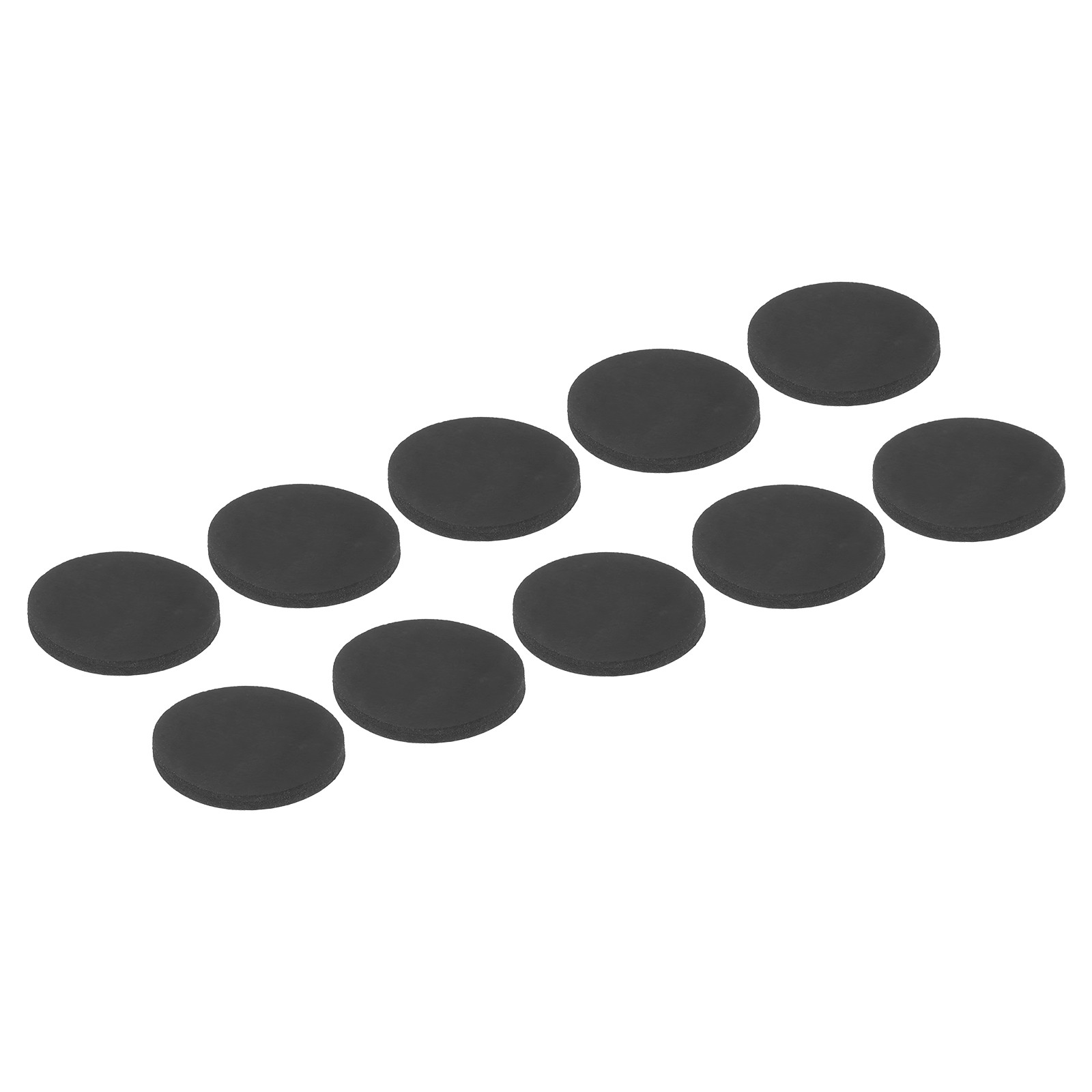 10 Pcs Non Slip Furniture Pads 30mm x 3mm, Adhesive Backed Rubber Feet