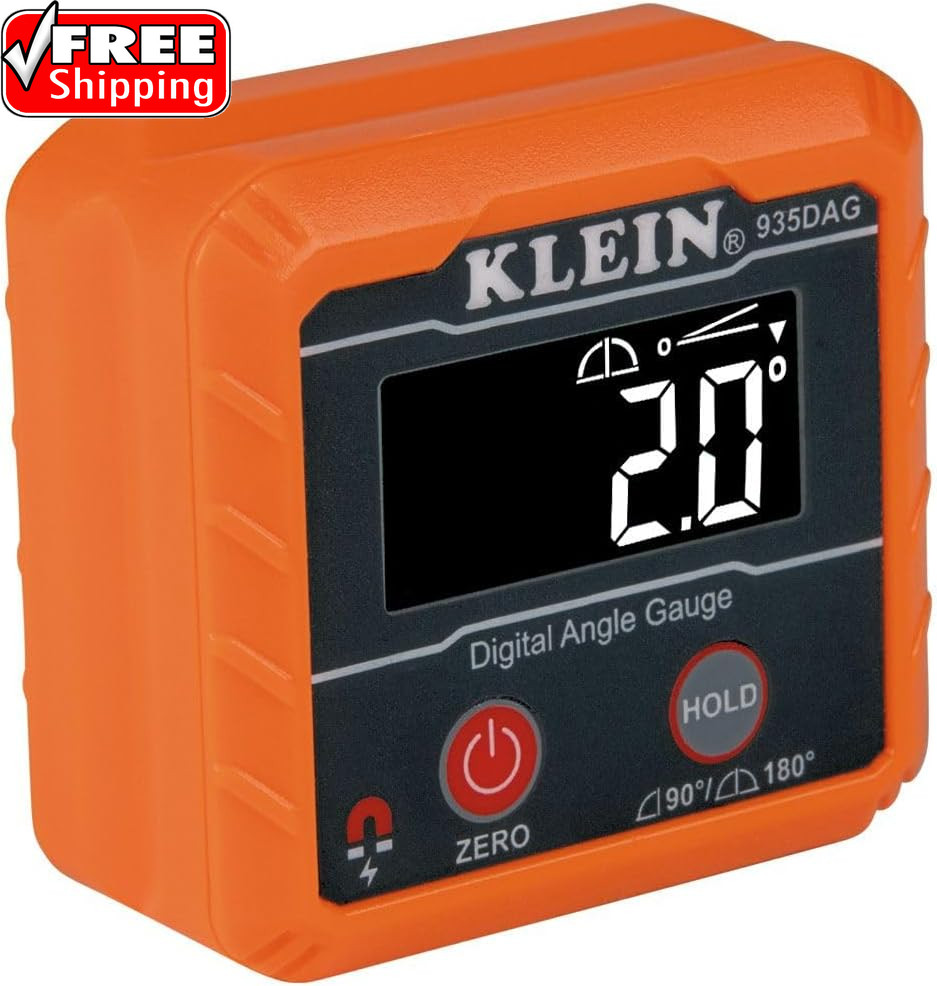 935DAG Digital Electronic Level and Angle Gauge, Measures 0 - 90 and 0 - 180 Deg