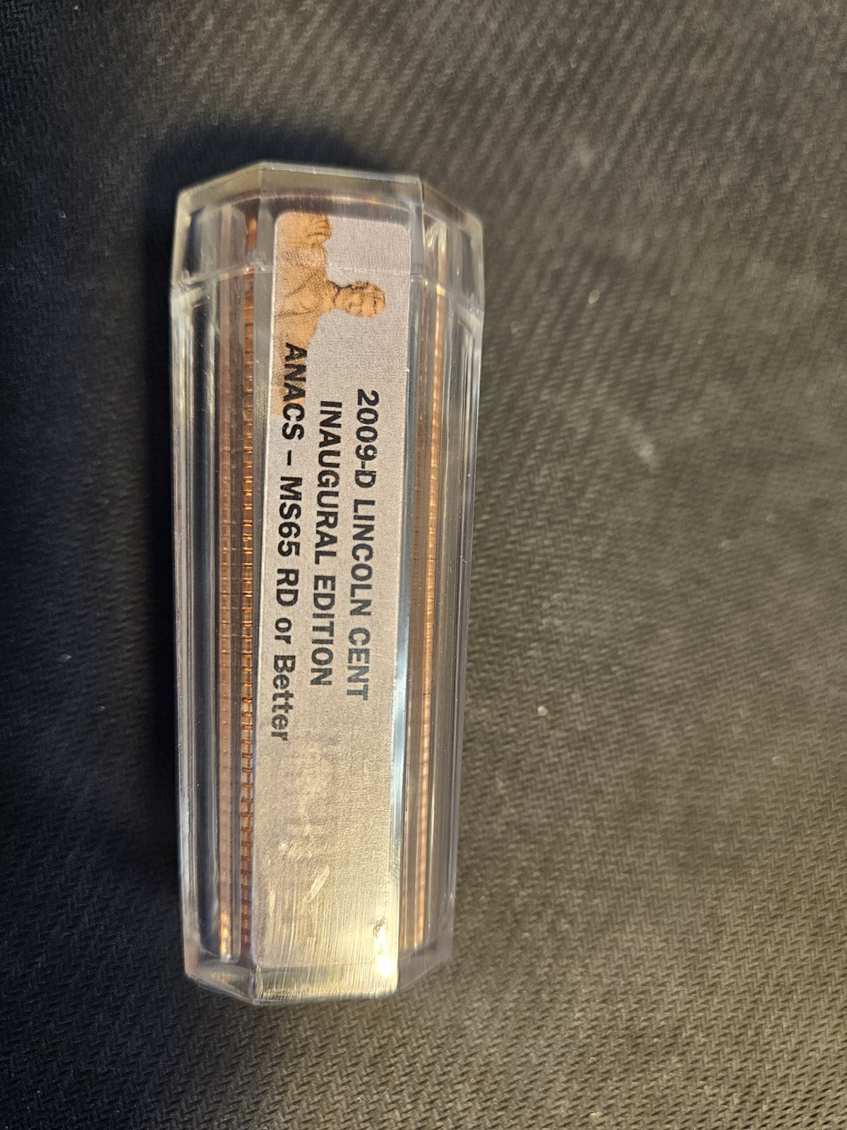 ANACS-MS65 RD 2009-D Lincoln Bicentennial- Inaugural Edition Roll-sealed