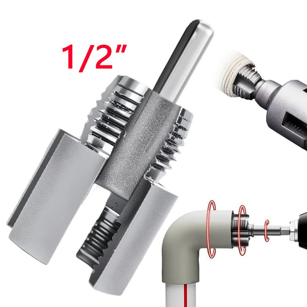 US Integrated Internal & External Pipe Threading Tool For 1/2'' 3/4'' Water Pipe