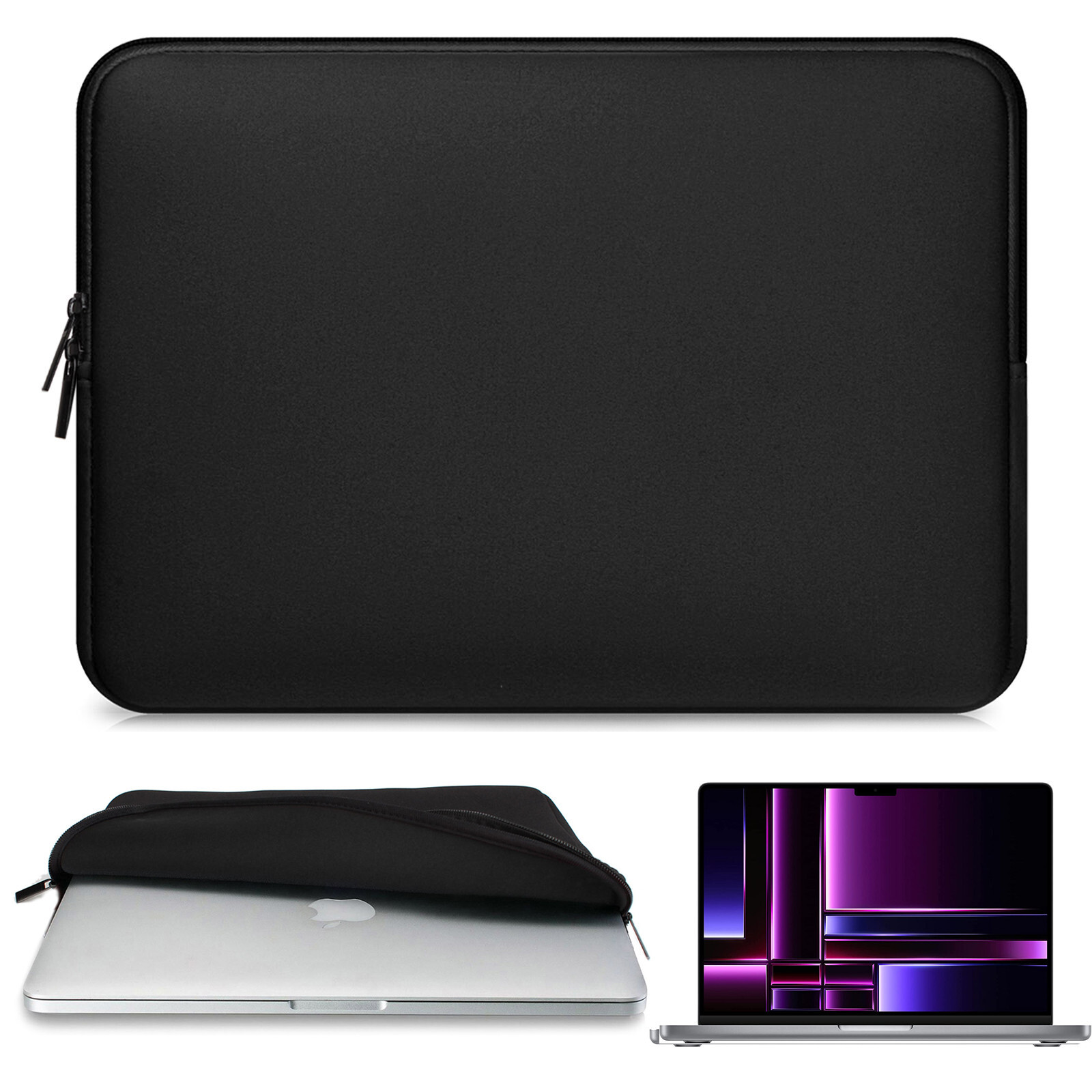 2023 NEW 16Inch Macbook Pro M1/M2 Laptop Case Cover Sleeve Carry Pouch Bag Black