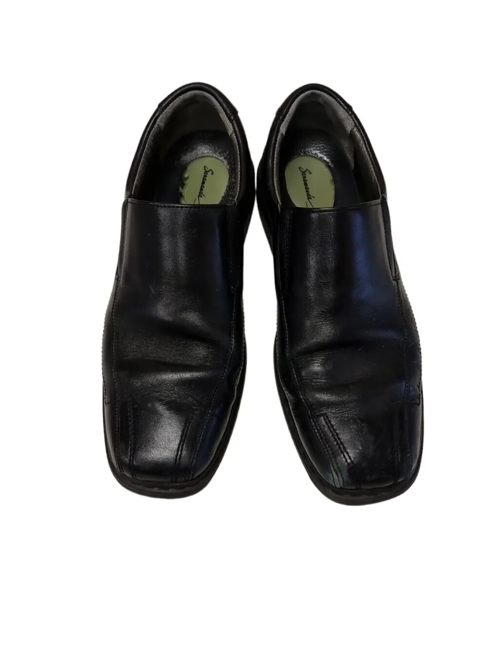 SARAMANDA Original Detroit Shoes Mens Leather Black Size 10 UK, 11 US, 44 EUR👞