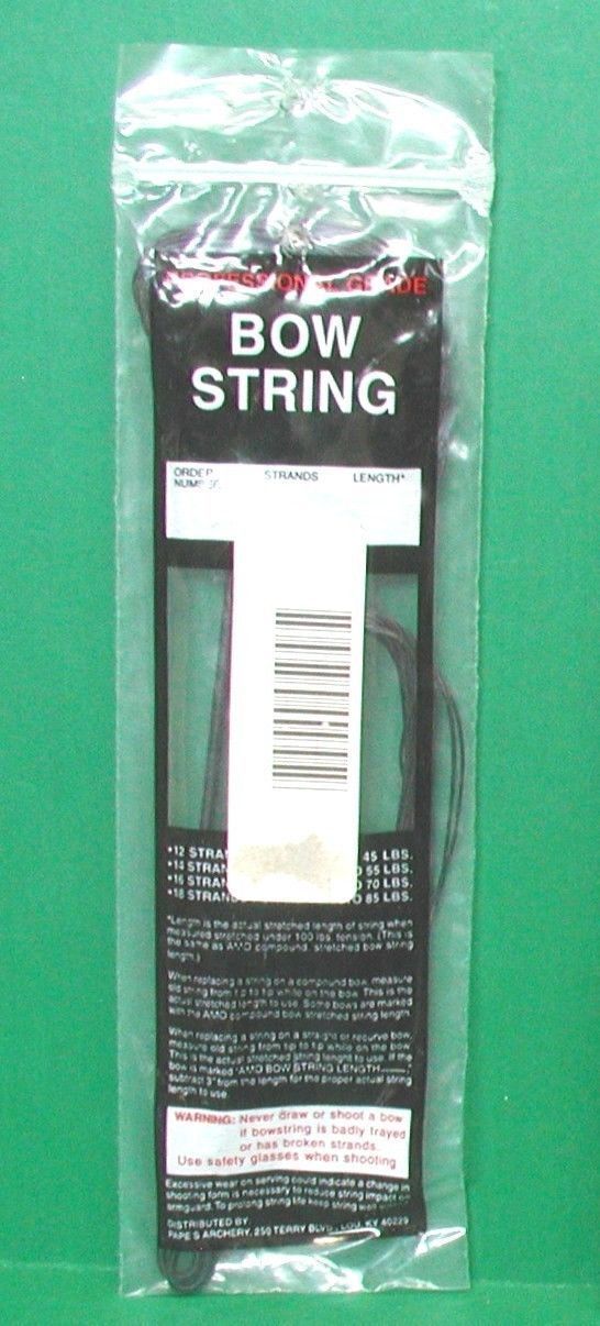 New Papes Professional Grade Compound Bow Replacement String - 34" 16 Strand B50