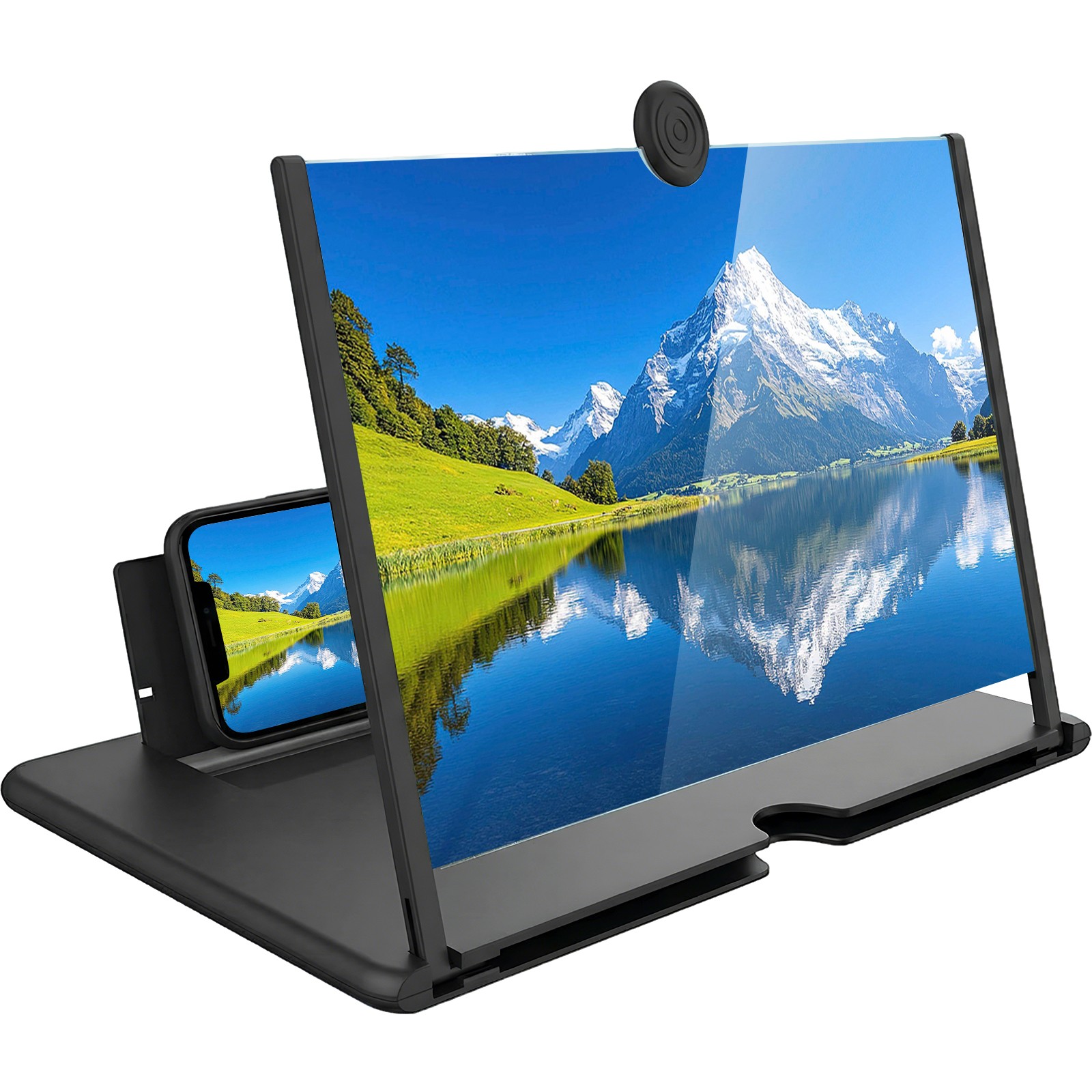 12" 3D Phone Screen Magnifier Plat, Lupa Amplificador de Pantalla Celular