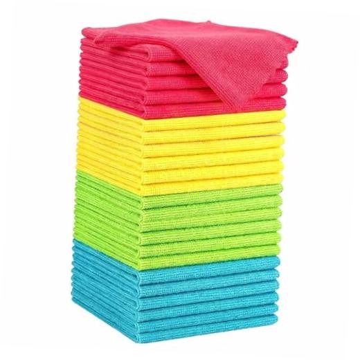 Microfiber Cleaning Cloth, 24 Pack Highly Absorbent Cleaning 24PK Multicolor