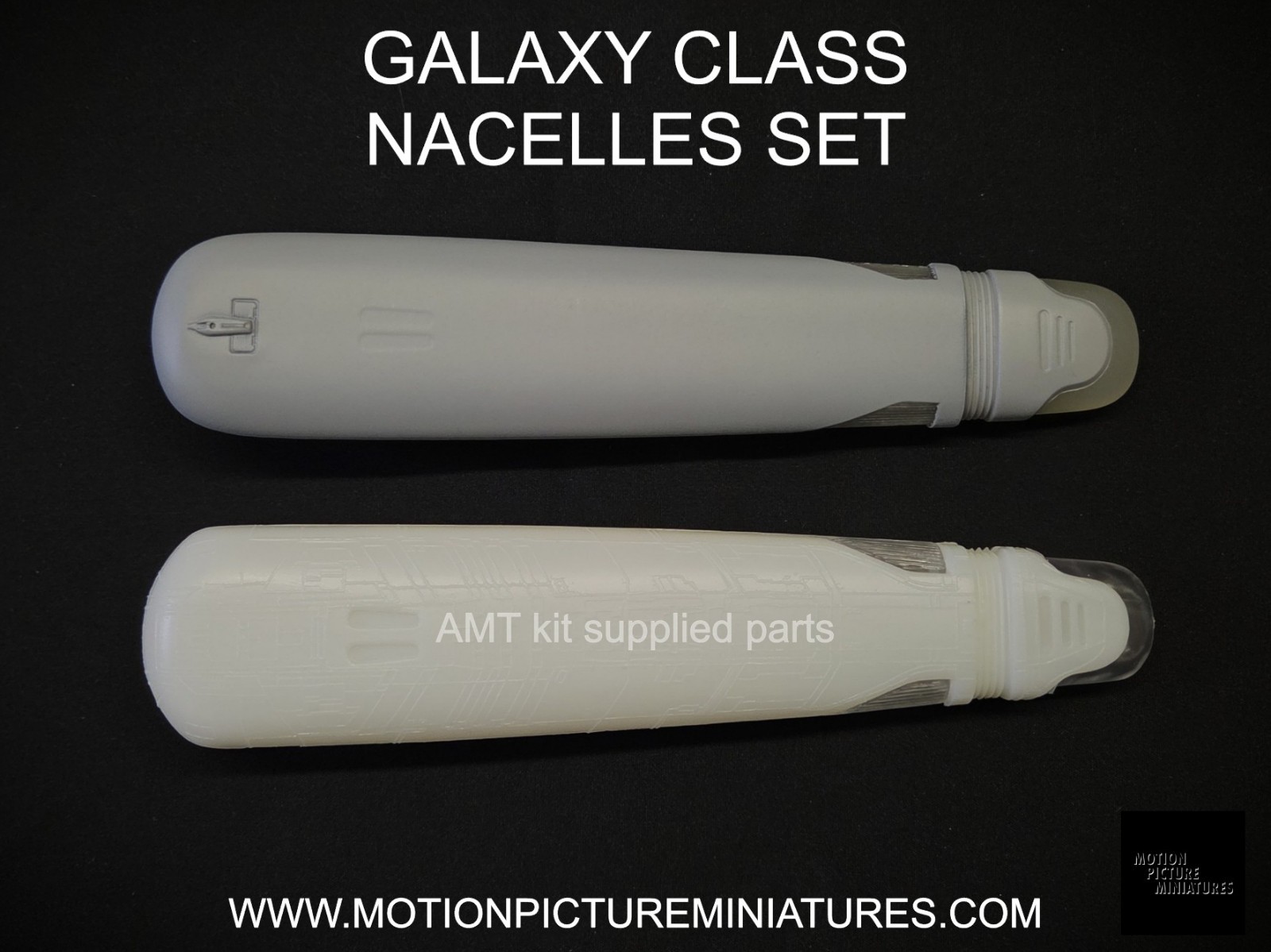 Enterprise D Galaxy Class UPGRADES SET, 1/1400 AMT, Round2, Star Trek, model kit