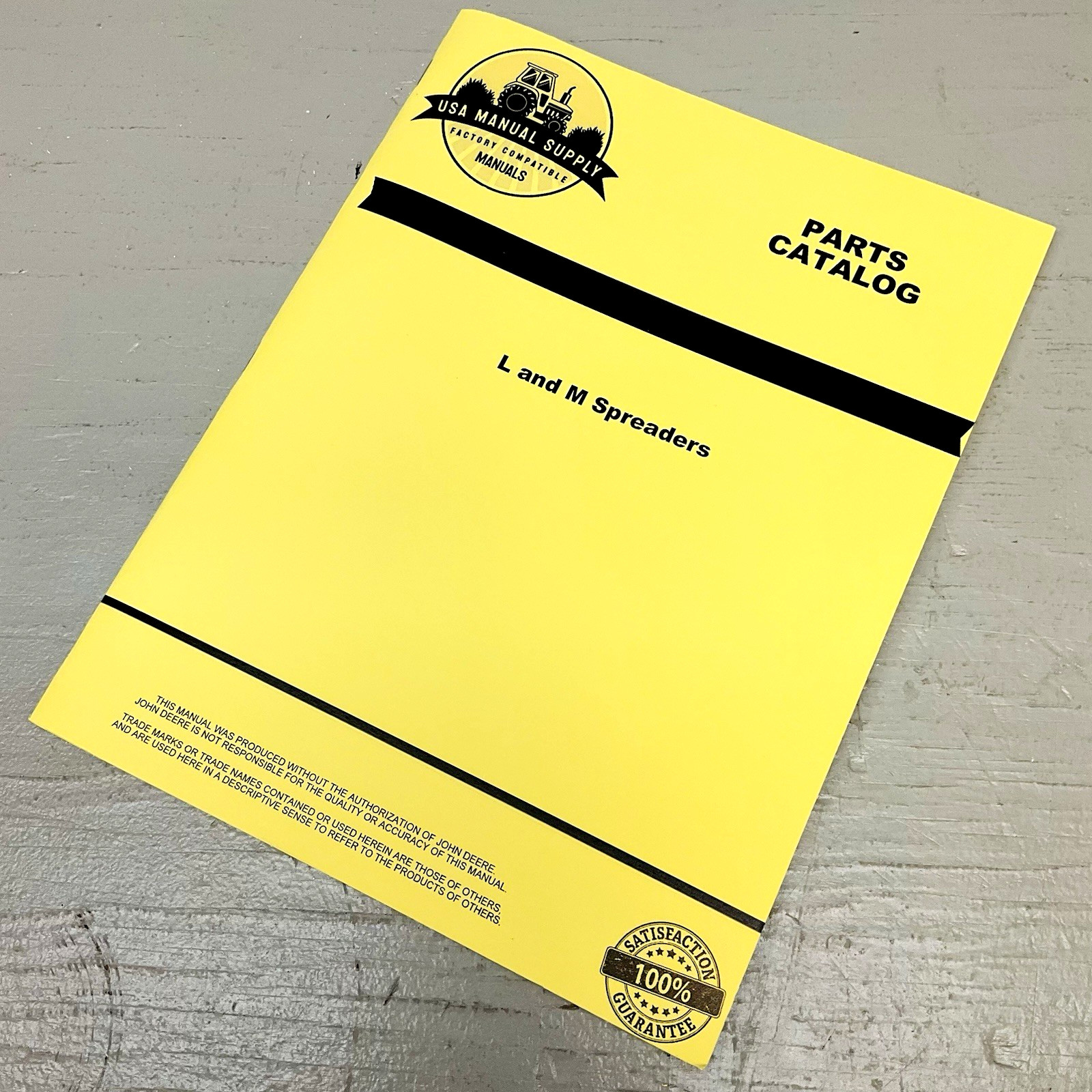 Parts Manual fits John Deere L and M Manure Spreader Schematics Assembly Catalog
