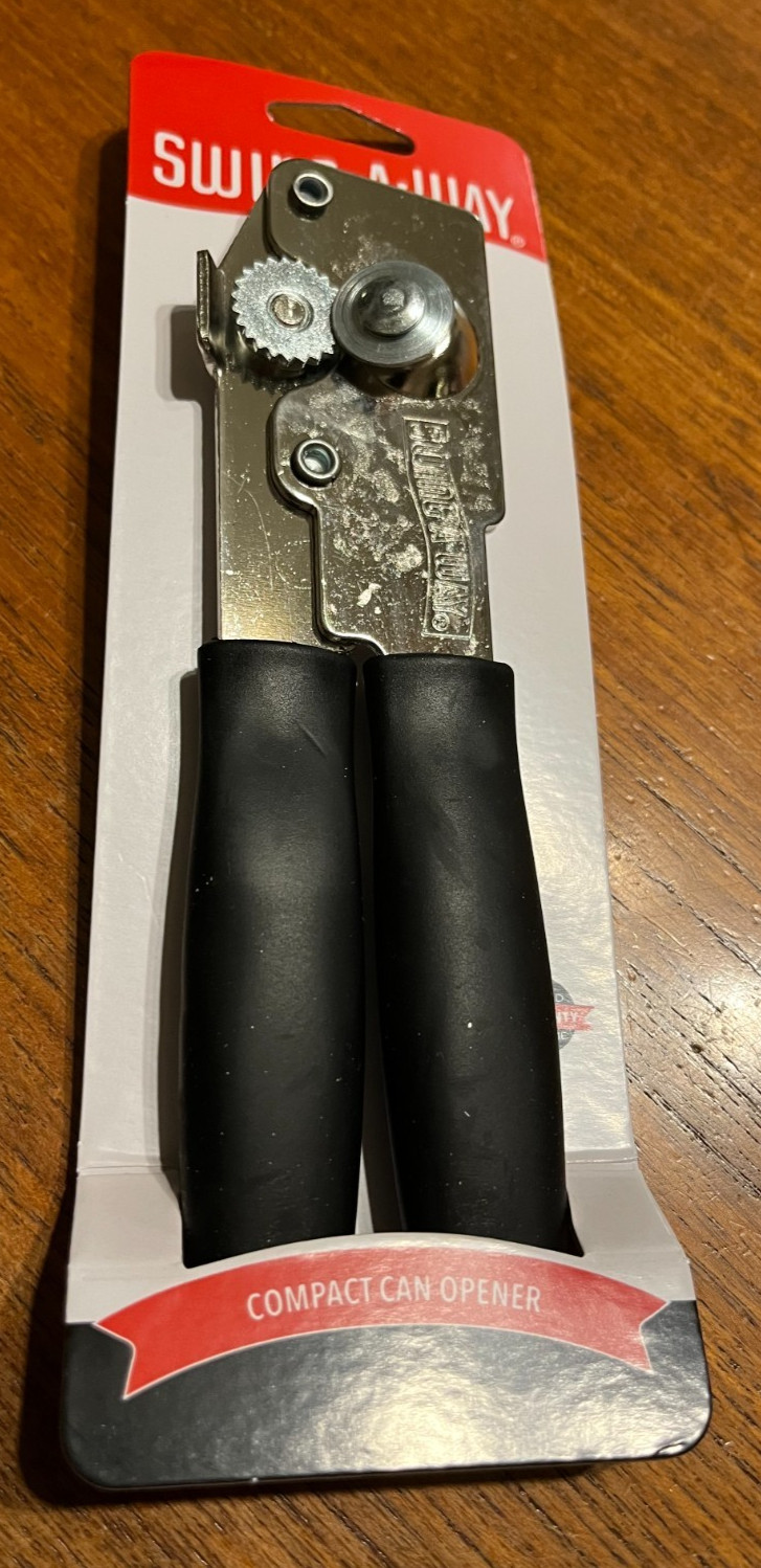 SWING-A-WAY Portable Manual Steel Can Opener Black