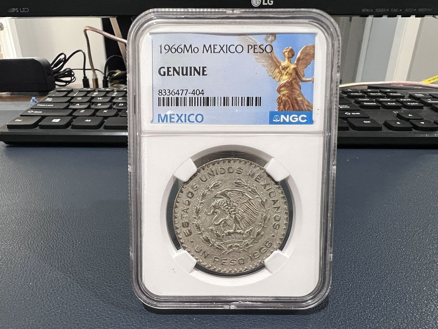 1966 Mo Mexico Peso NGC Genuine