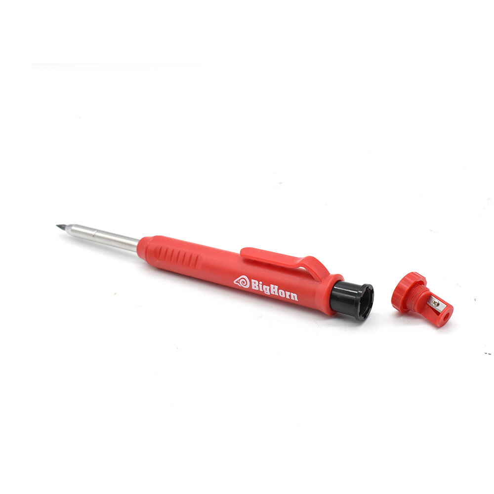 Mechanical Carpenter Pencil with Built-in Sharpener Comes with 3 Colors 6 Refill
