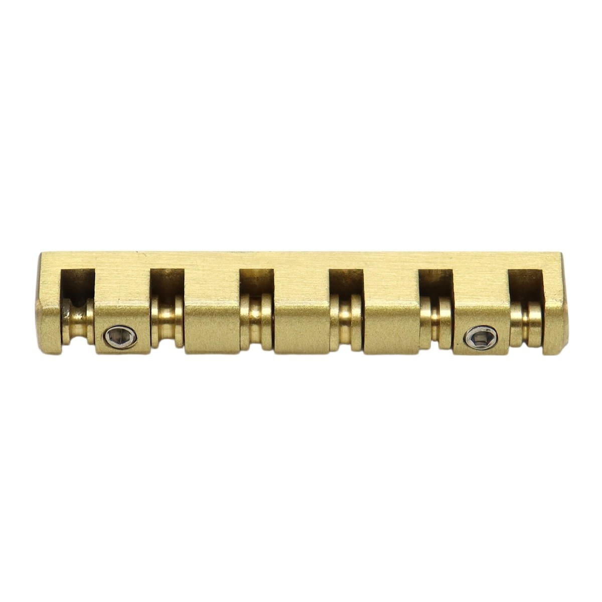 6 String 42mm Guitar Nut Split Regulation Adjustable Height Brass Roller Nut