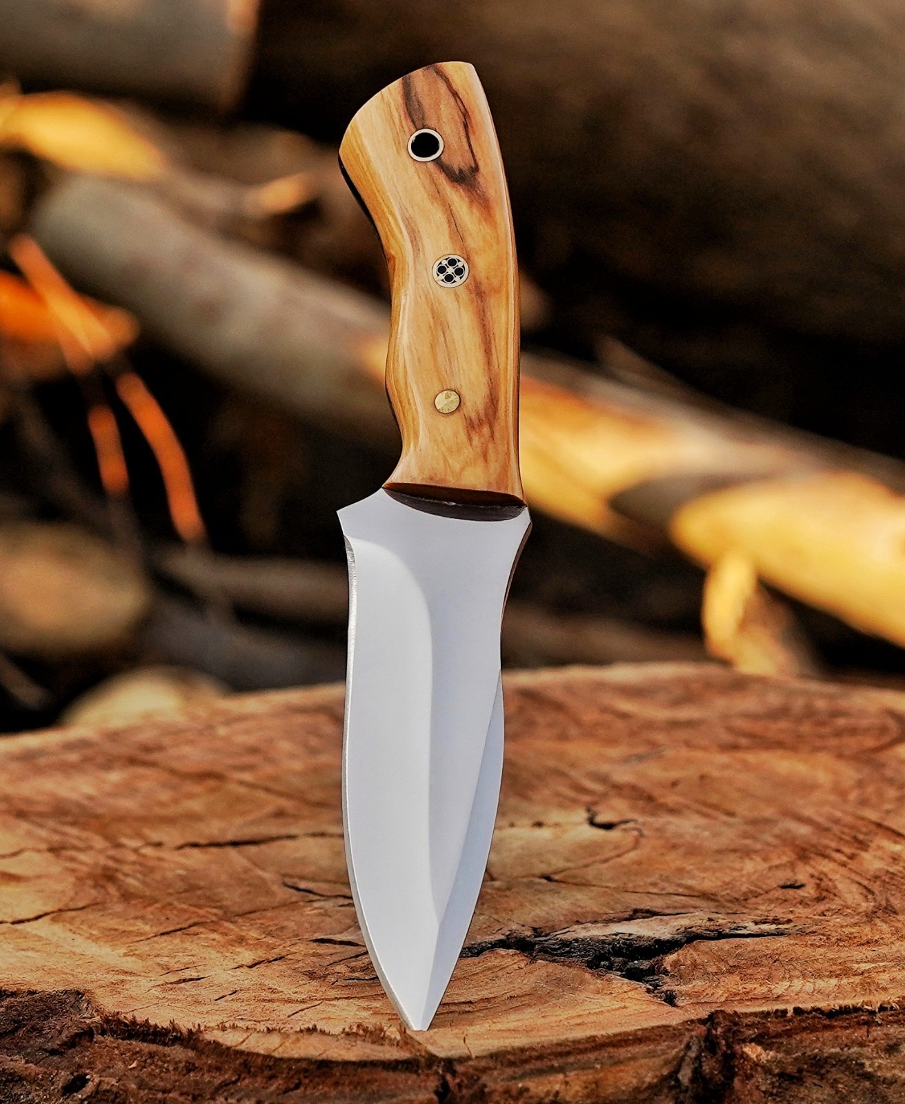 Tactical EDC Full Tang Fixed Blade Outdoor Hunting Knife Belt Loop Sheath.