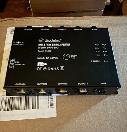diodeLED DMX 8-Way Signal Splitter