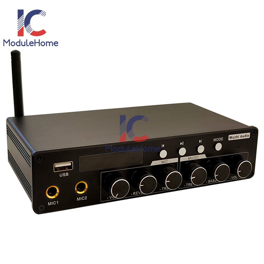 ZK-AS200 Bluetooth 2.0/5.0/5.1 channel 200W Power Amplifier Audio Amp TPA3116D2
