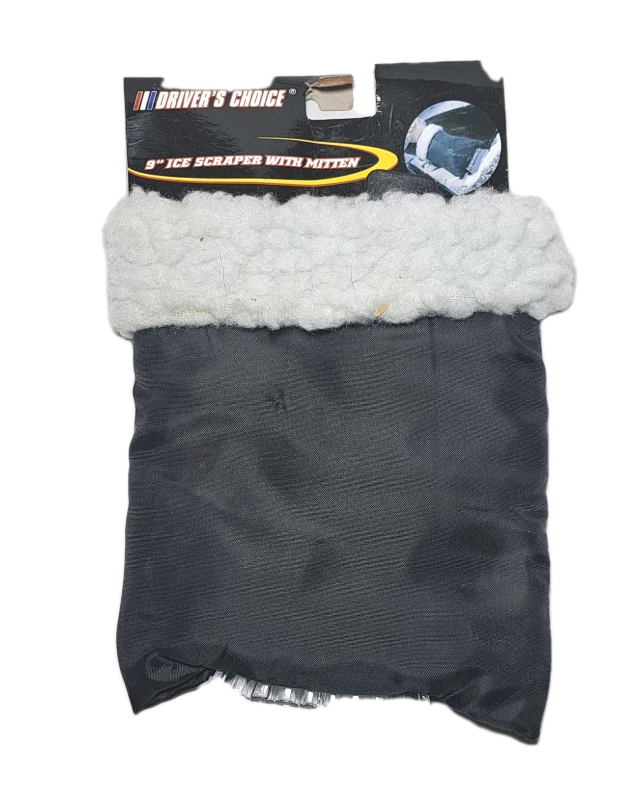 Drivers Choice 9" Ice Scraper With Mitten Remove Frost And Ice NEW Vehicle