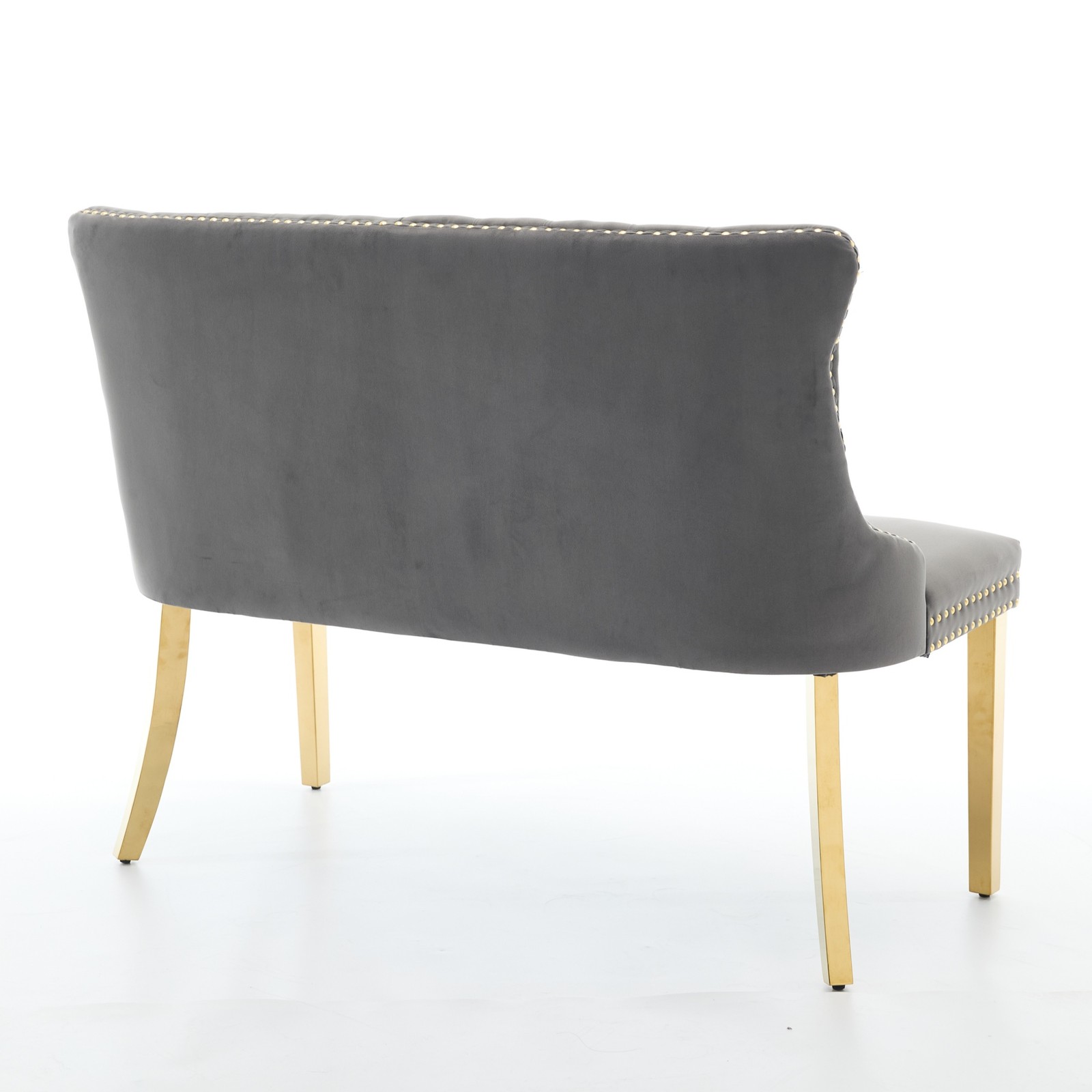 Velvet Double Dining Loveseat Bench, Kitchen & Dining Seating, 2-Seat Tufted B