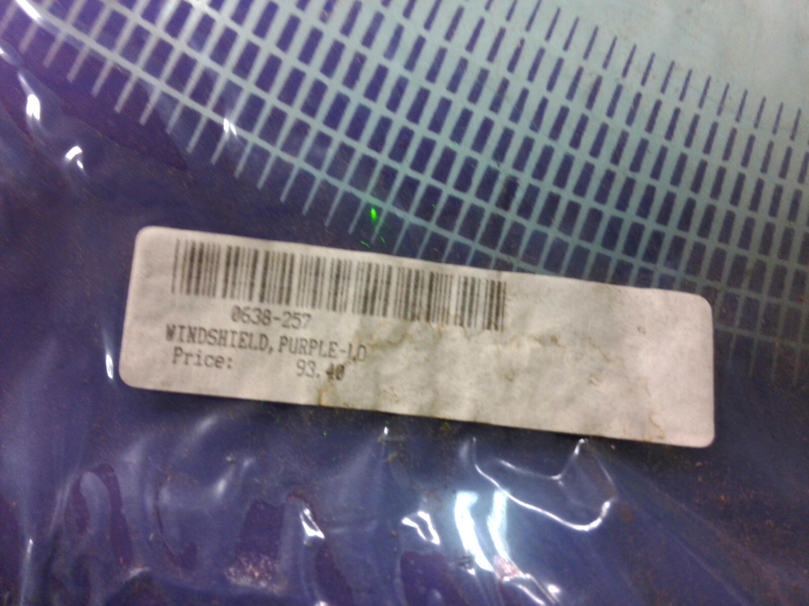 NOS EOM ARCTIC CAT PURPLE WINDSHIELD 0638-257 W15 C1A