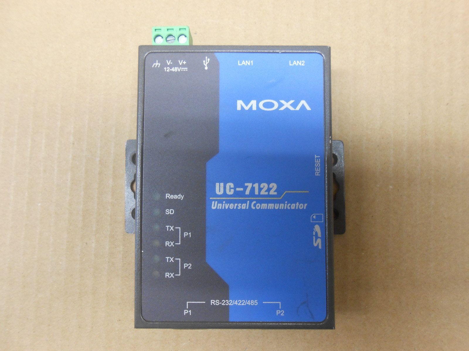 1 NEW MOXA UC-7122-CE UNIVERSAL COMMUNICATOR 2 SERIAL PORTS, USB,  SD (2 AVAIL)