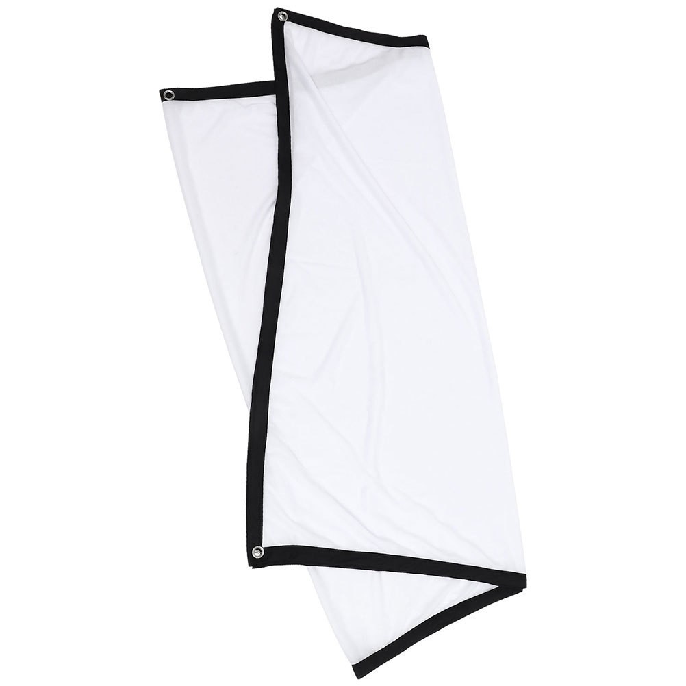 Portable Folding Projector Screen White Polyester Durable Home Theater Use